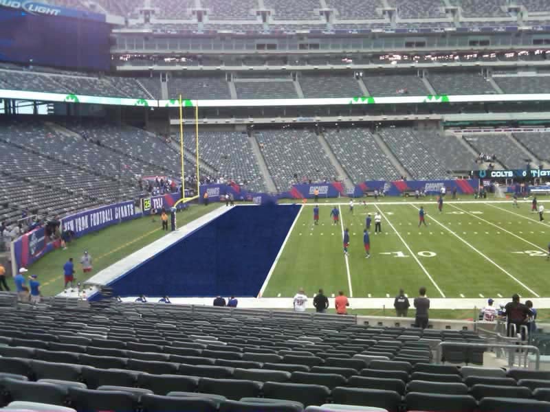 section 143, row 22 seat view  for football - metlife stadium
