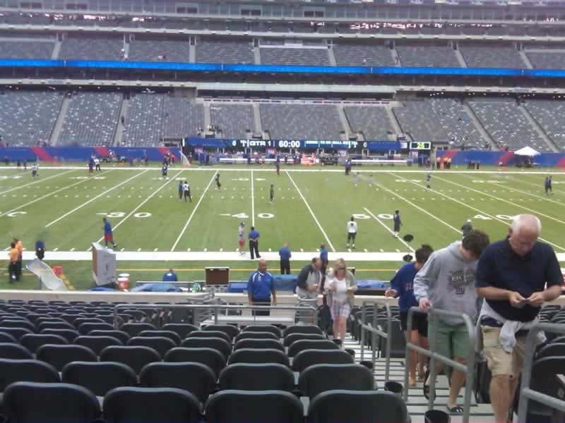 section 140, row 23 seat view  for football - metlife stadium