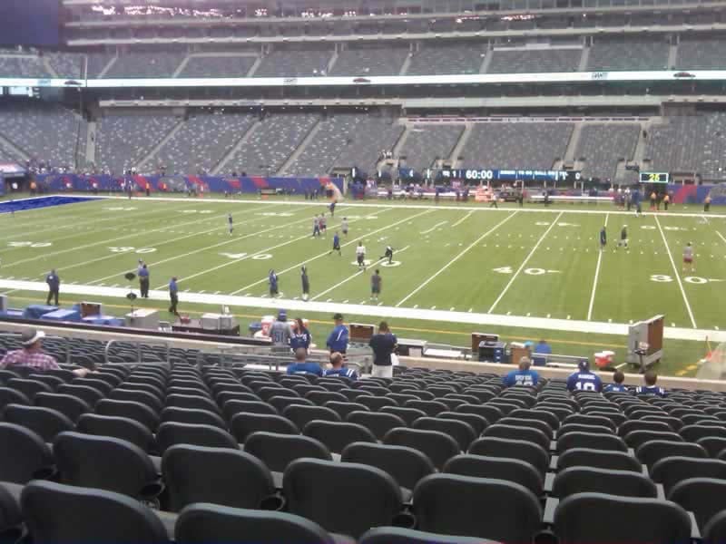 section 137, row 27 seat view  for football - metlife stadium