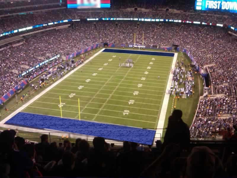 section 349, row 14 seat view  for football - metlife stadium