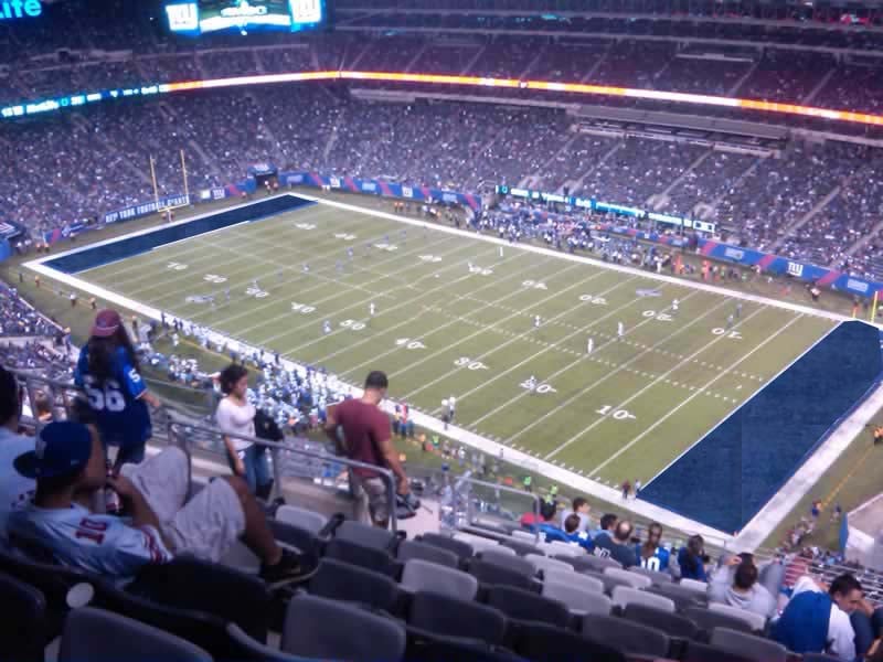 section 333, row 18 seat view for football - metlife stadium