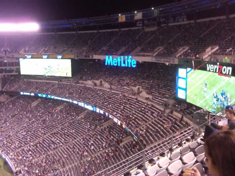 mezzanine endzone sections