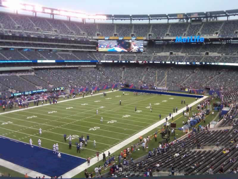 section 246, row 6 seat view  for football - metlife stadium