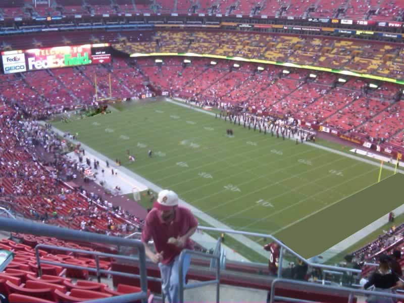section 447, row 14 seat view  - fedexfield