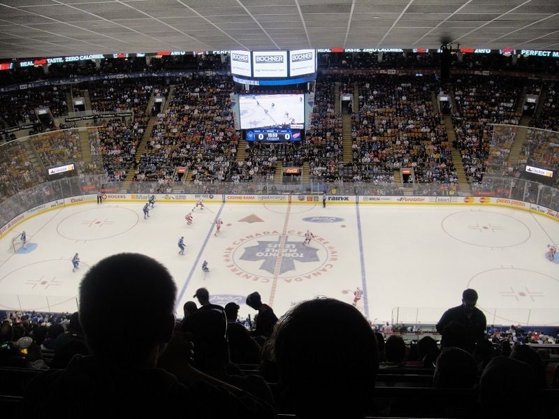 View from Section 321 at Air Canada Centre