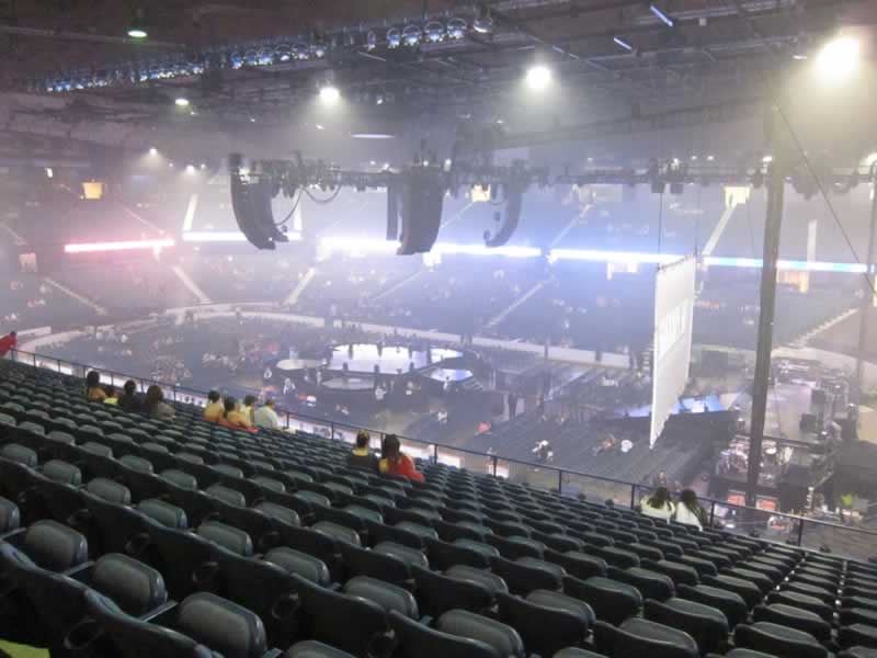 section 209, row p seat view  for concert - allstate arena