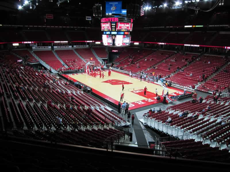 section 204 seat view  for basketball - kohl center