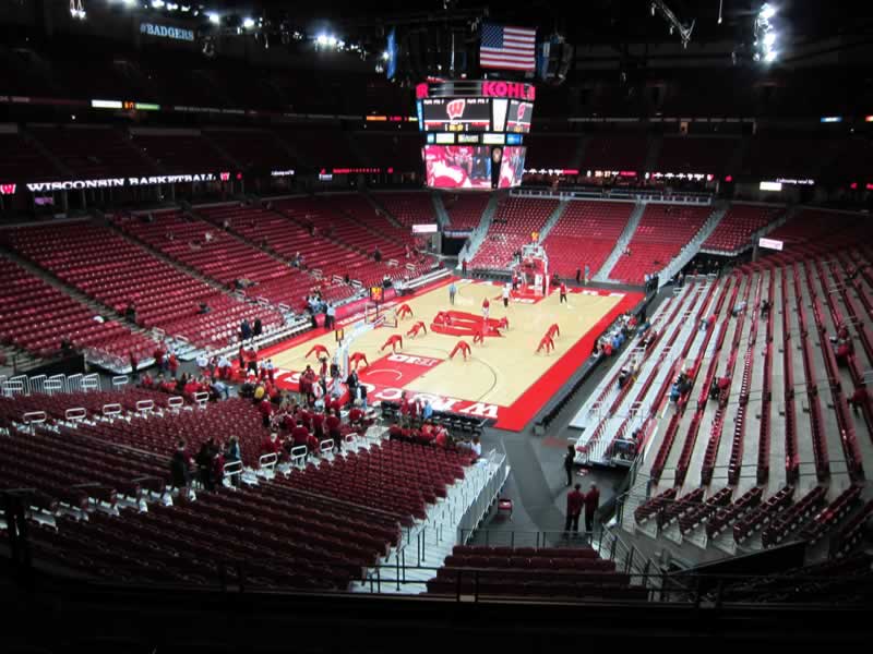section 213 seat view  for basketball - kohl center