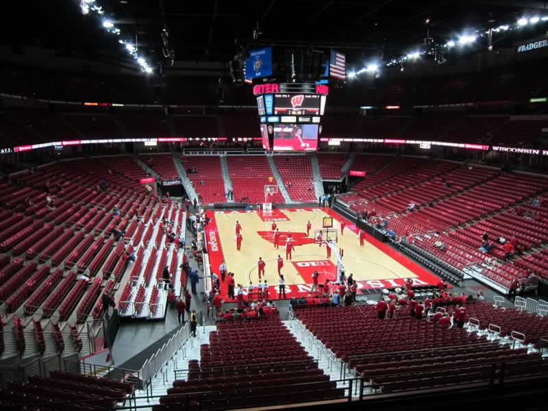 section 216 seat view  for basketball - kohl center