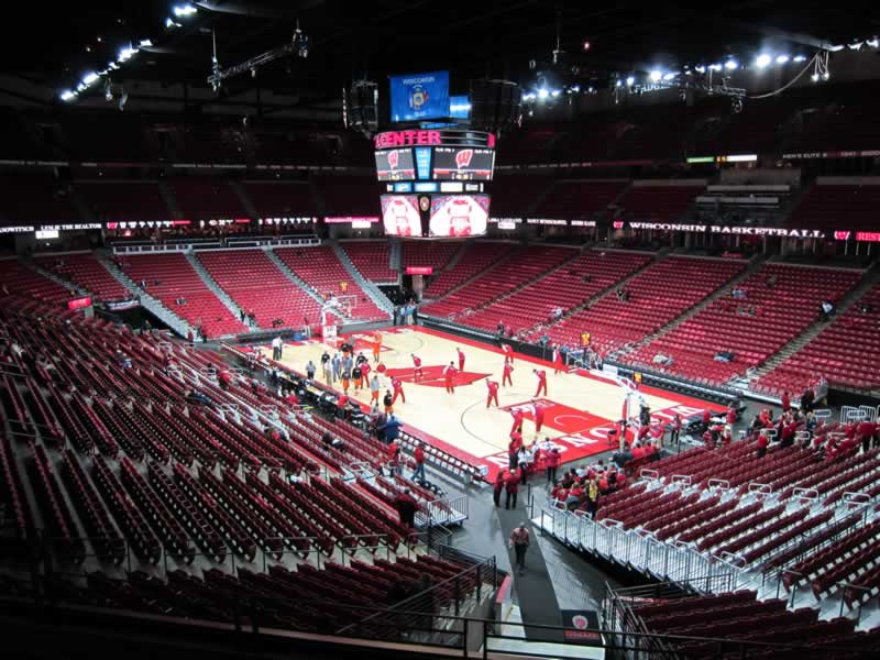 section 218 seat view for basketball - kohl center