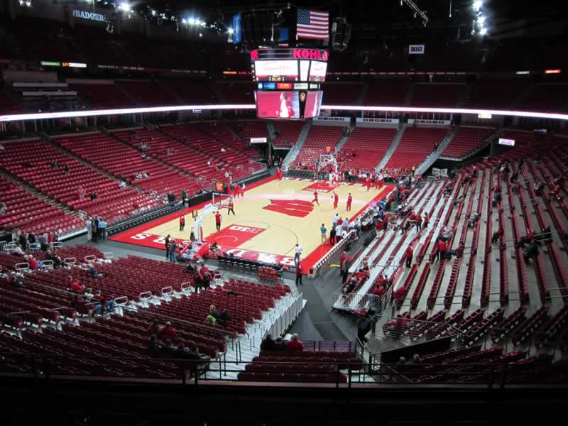 section 227 seat view  for basketball - kohl center
