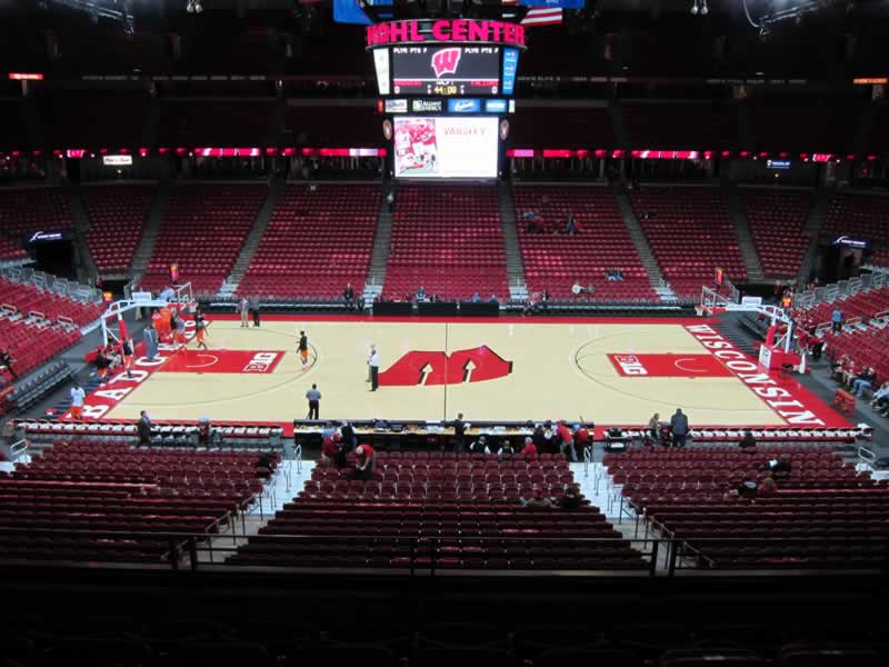 section 222 seat view  for basketball - kohl center