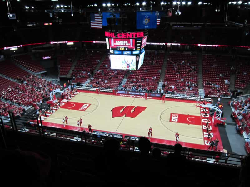 section 307 seat view  for basketball - kohl center