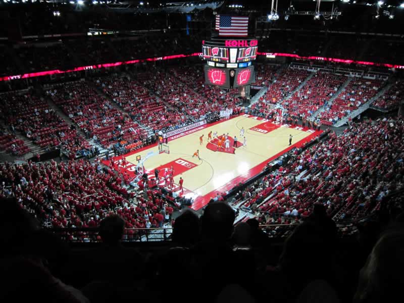 section 312 seat view  - kohl center
