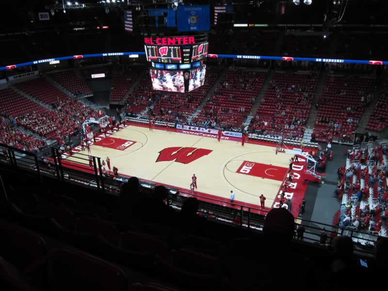 section 306 seat view  for basketball - kohl center