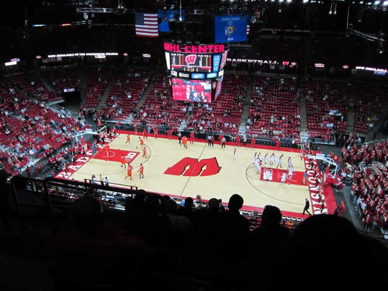 section 321 seat view  for basketball - kohl center