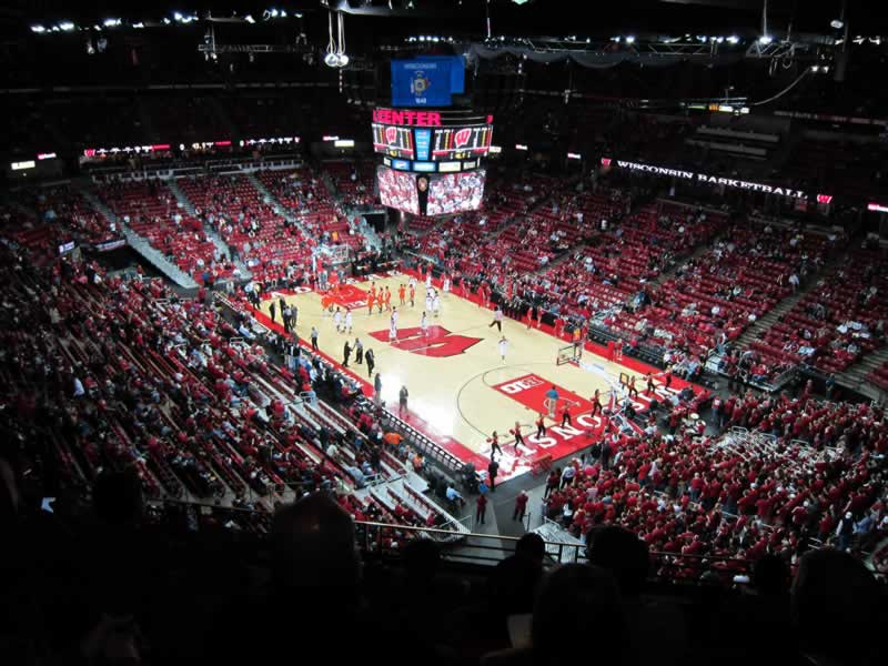 section 318 seat view  for basketball - kohl center