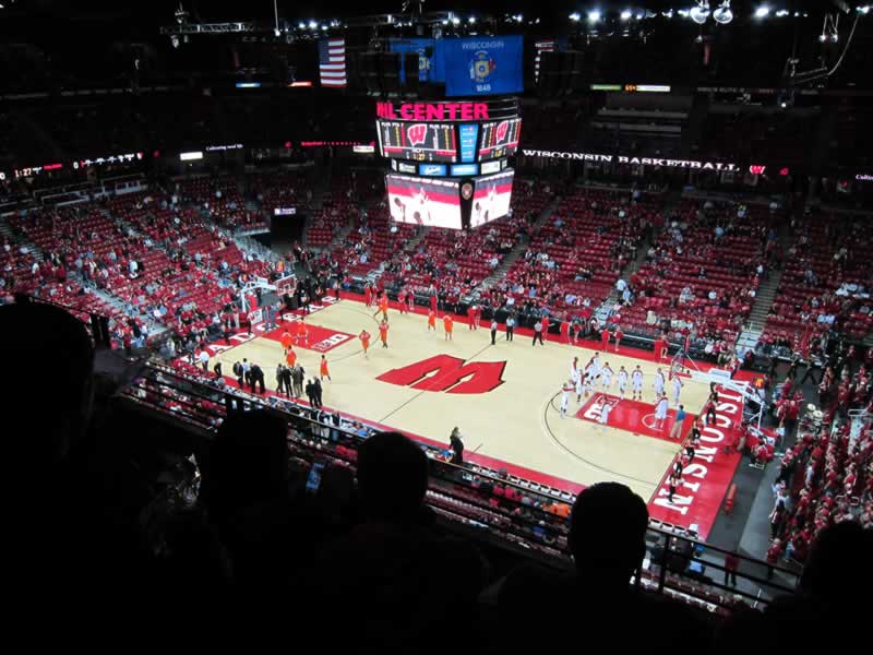 section 320 seat view  for basketball - kohl center