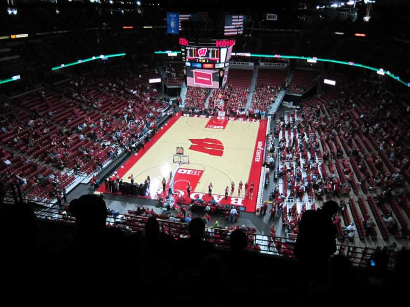 section 328 seat view  for basketball - kohl center