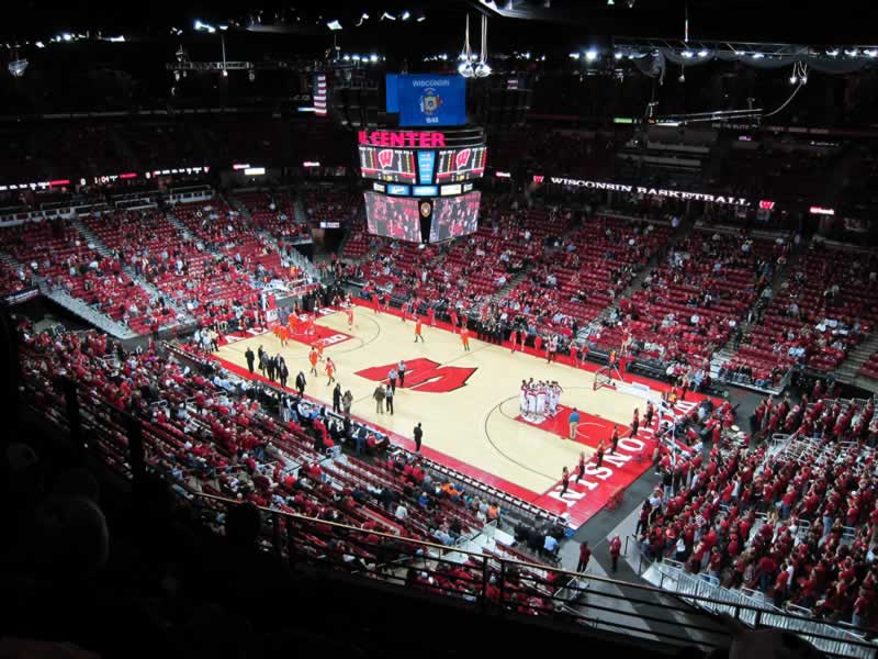 section 319 seat view  for basketball - kohl center