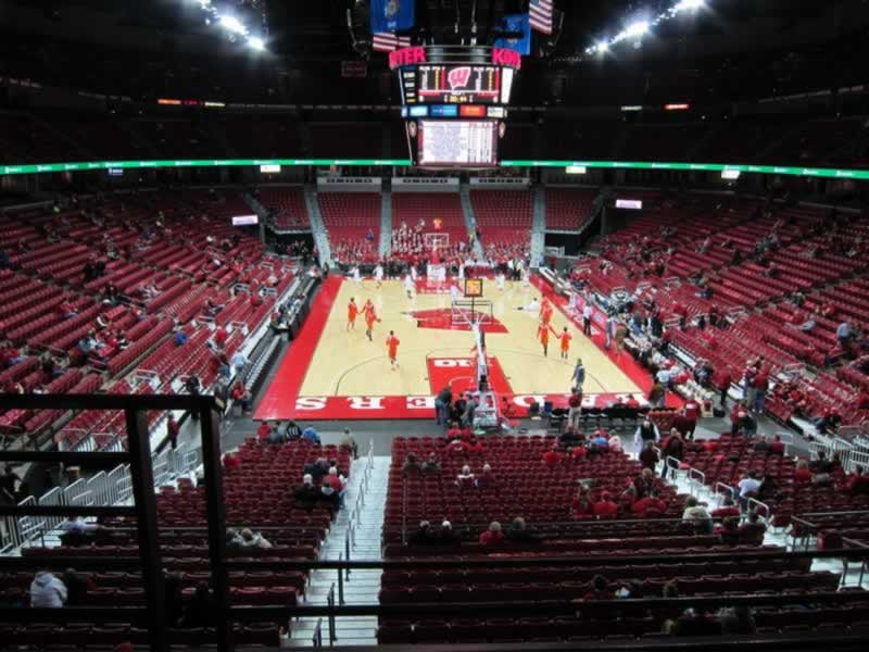 section 201, row b seat view  - kohl center