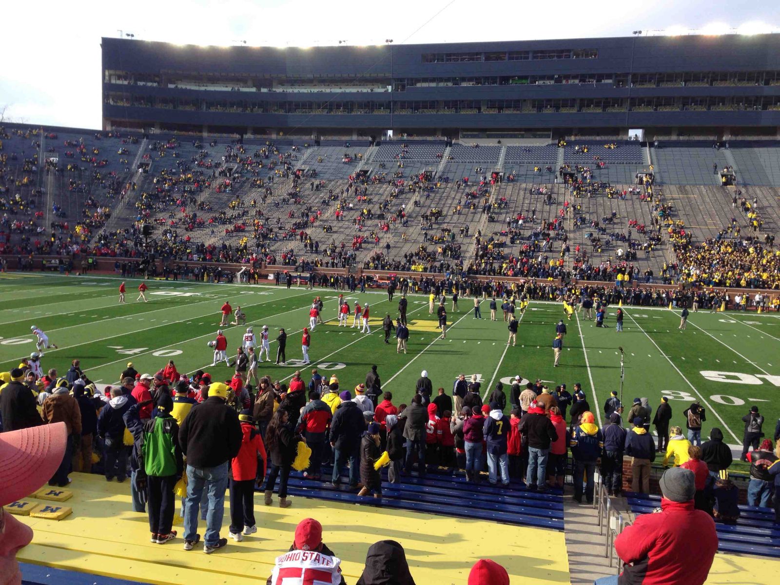 section 44, row 25 seat view  - michigan stadium