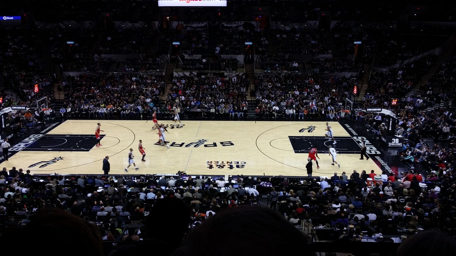 section 107, row 3 seat view  for basketball - at&t center