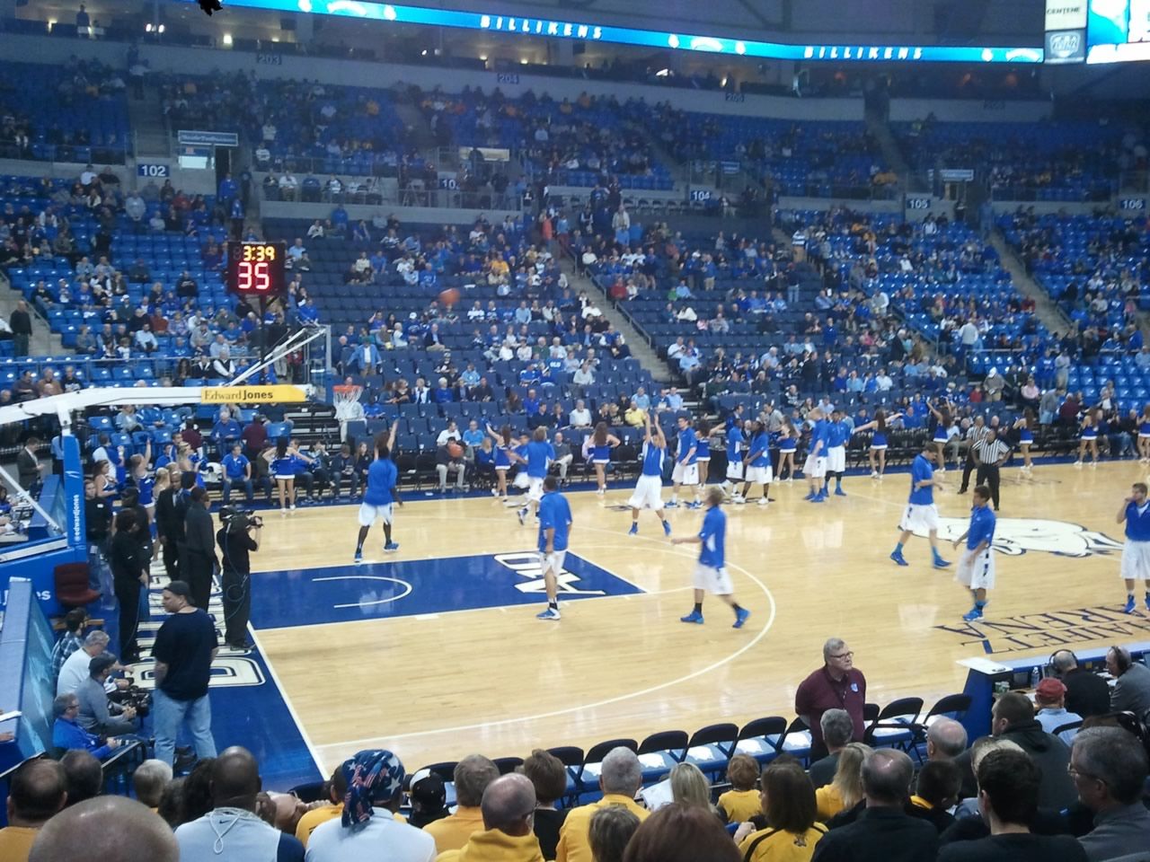 view from Section 116 