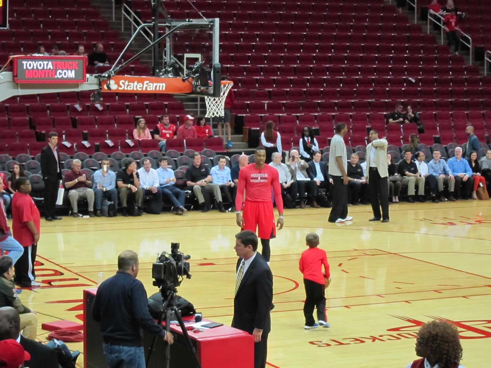 section 123, row 8 seat view  for basketball - toyota center