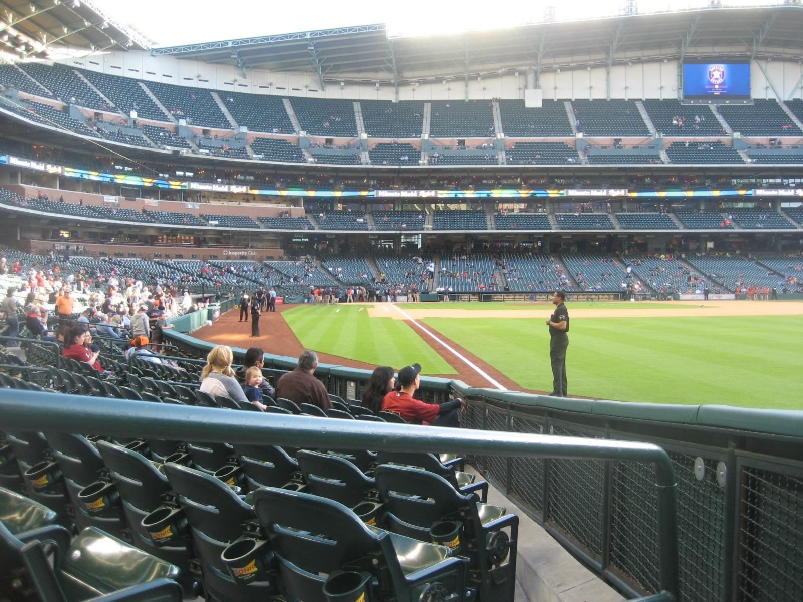 Awesome aisle seats! Minute Maid Park Section 134 Review