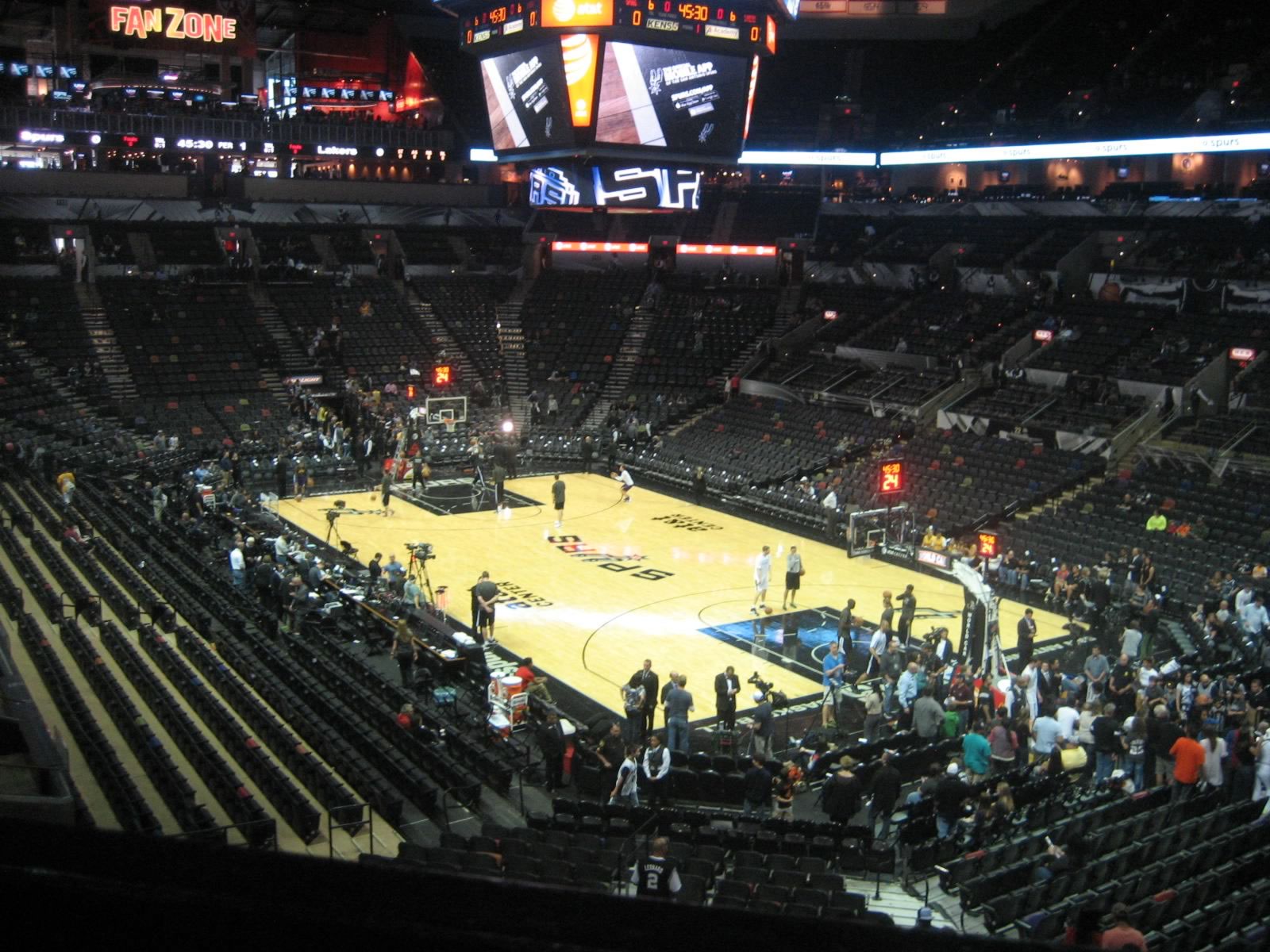 section 103, row 29 seat view  for basketball - at&t center