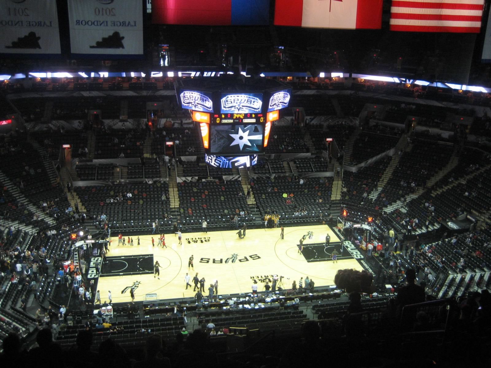 section 209, row 17 seat view  for basketball - frost bank center