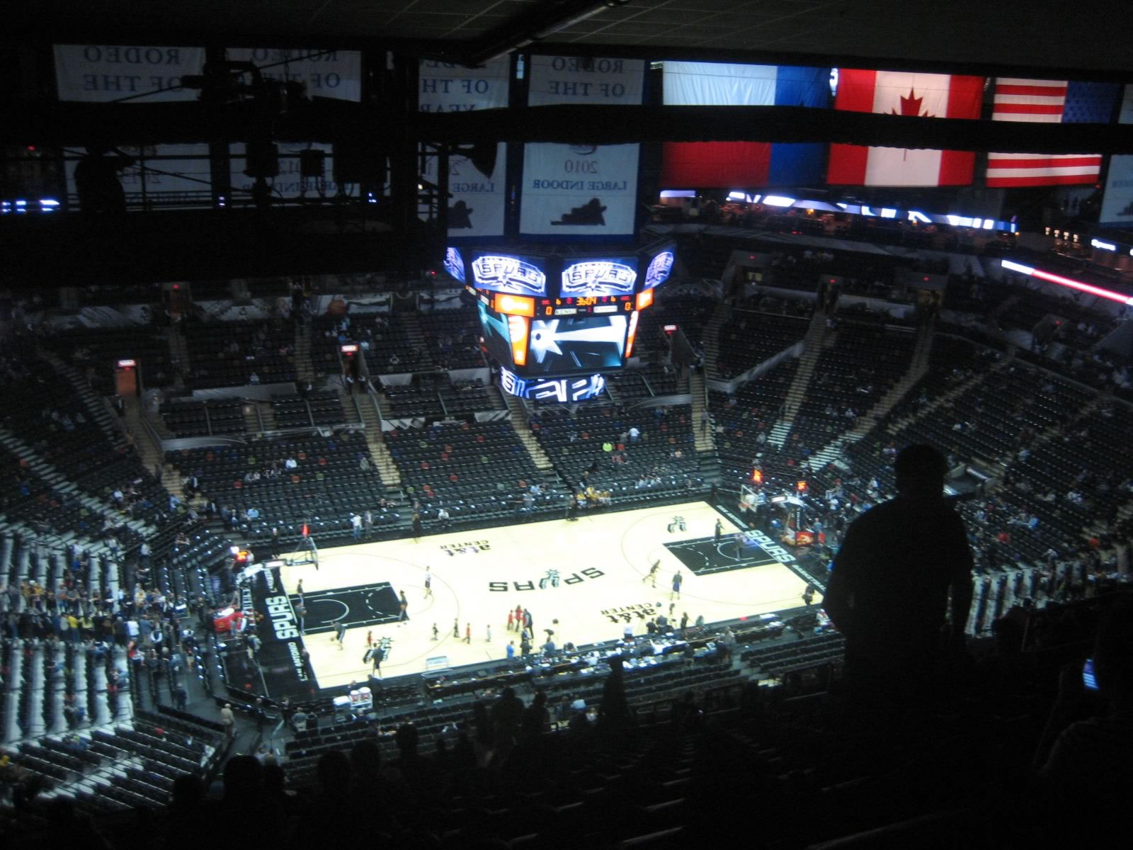 section 210, row 23 seat view  for basketball - at&t center
