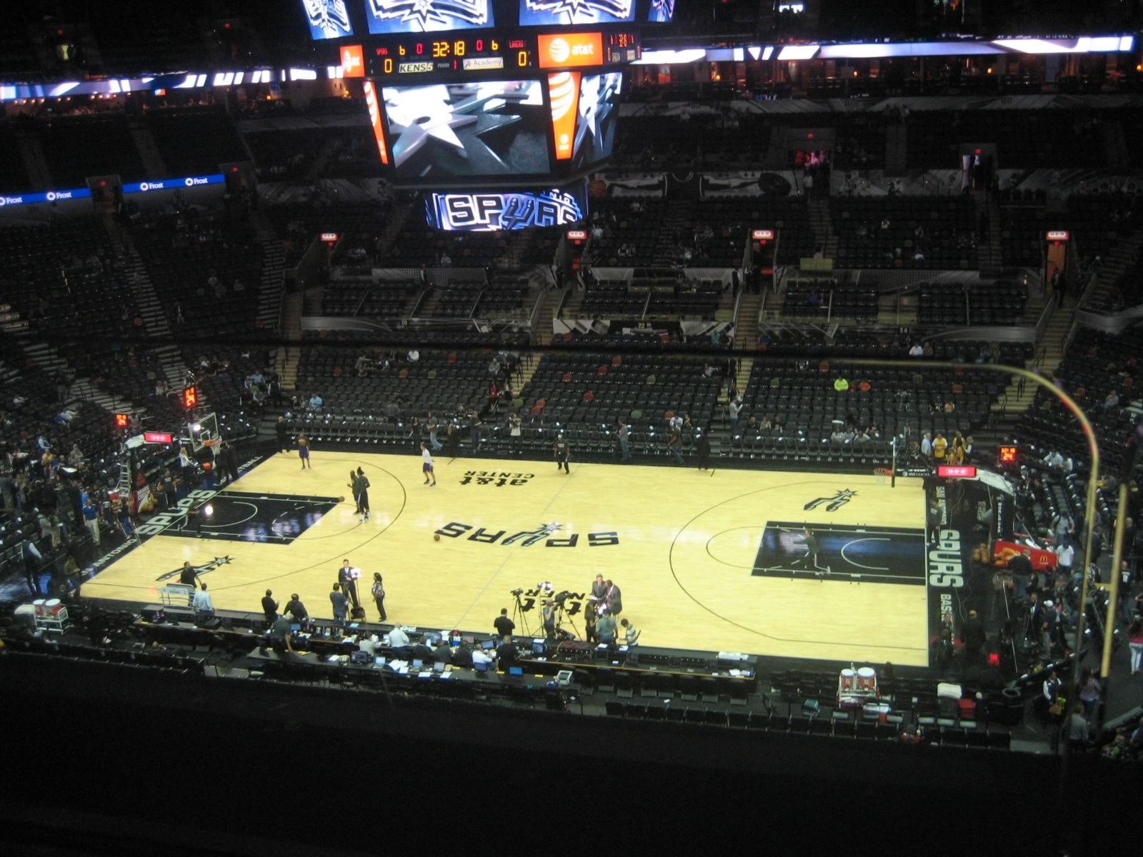 section 207, row 1 seat view  for basketball - frost bank center