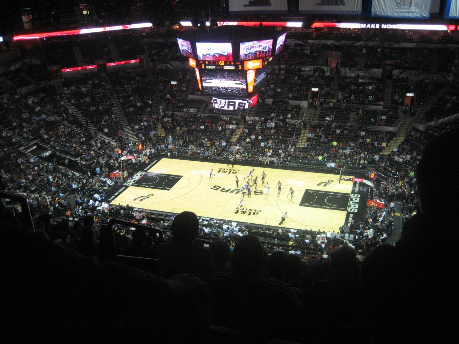 section 206, row 18 seat view  for basketball - at&t center