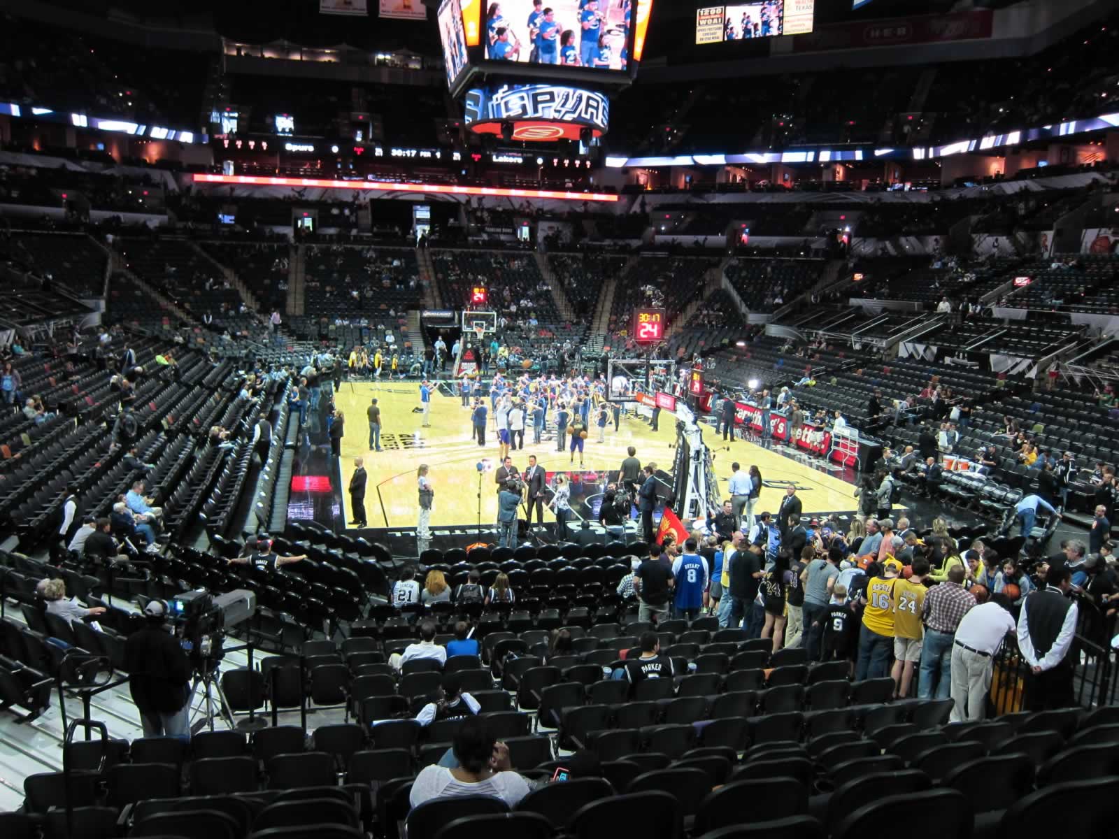 section 115, row 21 seat view  for basketball - frost bank center