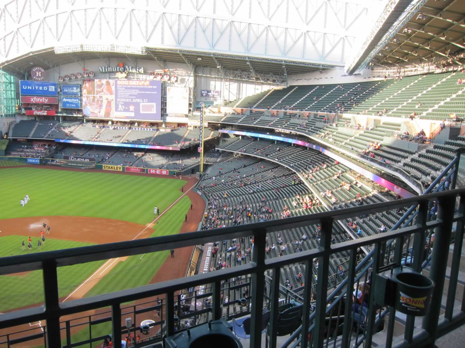 Good Upper Deck Positioning Spoiled By Railings Minute Maid Park Section Review