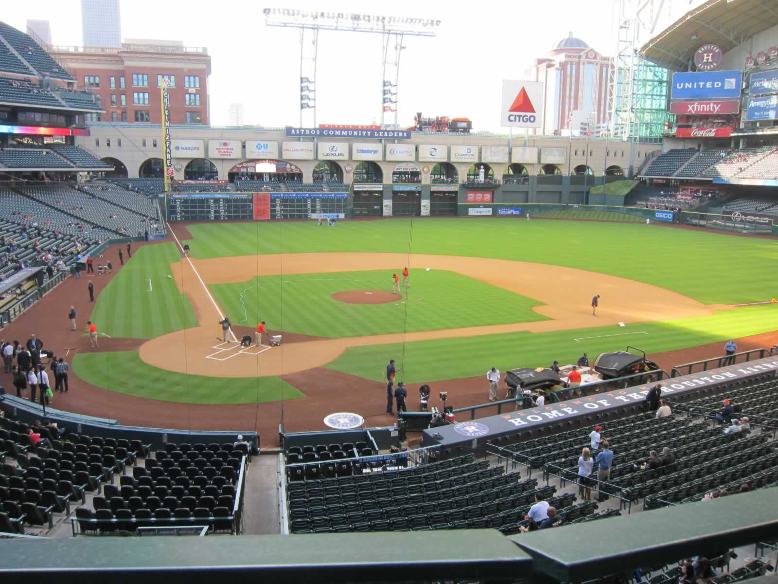 Amazing front row Club level seats! Minute Maid Park Section 222