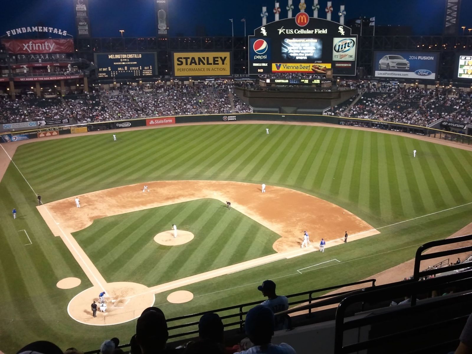 section 529, row 9 seat view  - guaranteed rate field