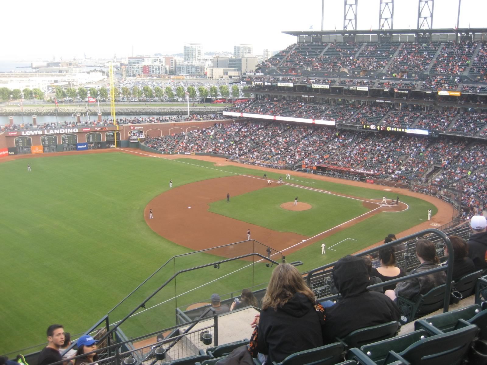 section 330, row 6 seat view  for baseball - oracle park