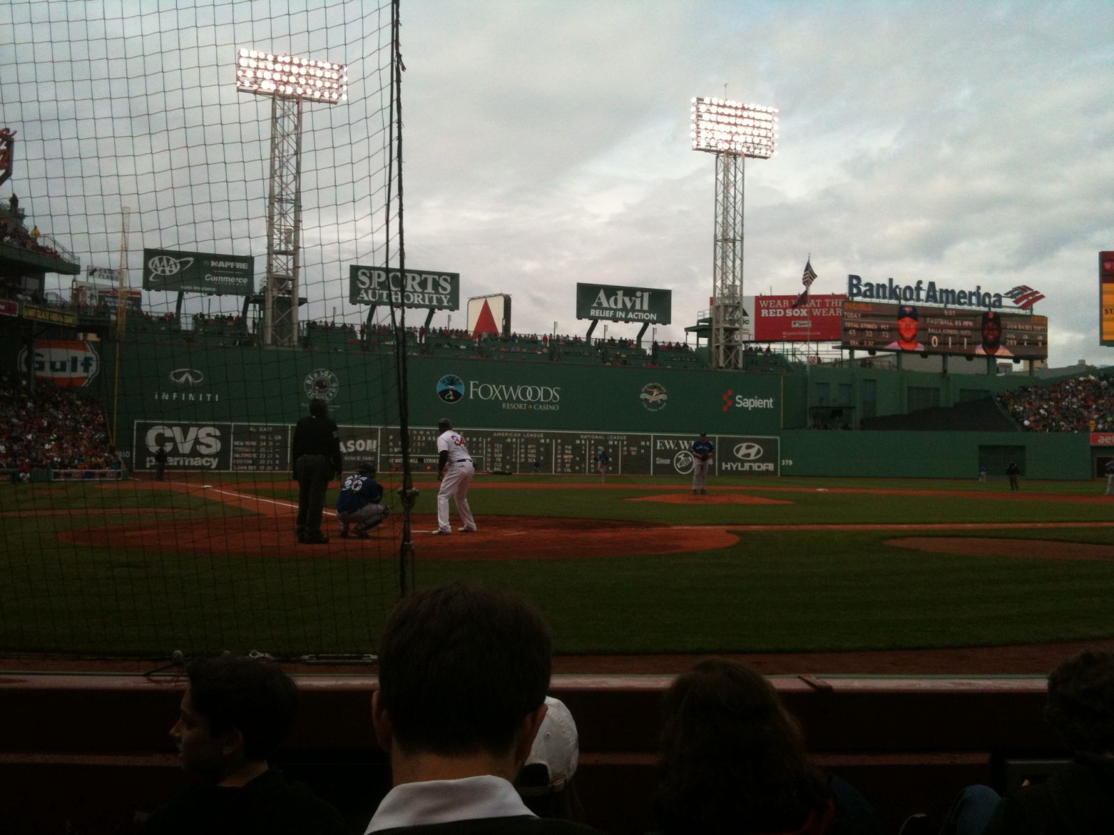 field box 40, row a seat view  for baseball - fenway park