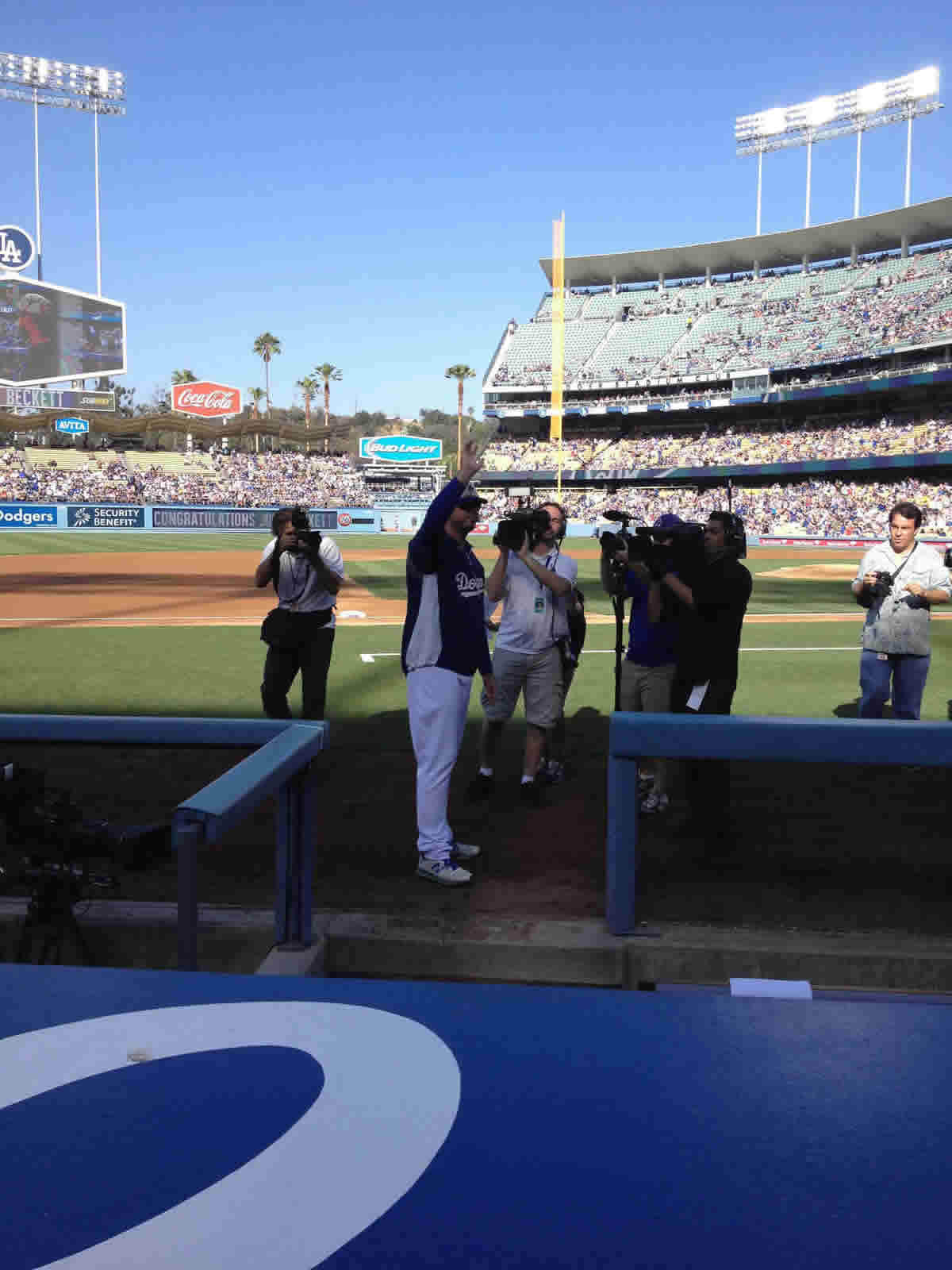 dugout club 15, row aa seat view  - dodger stadium