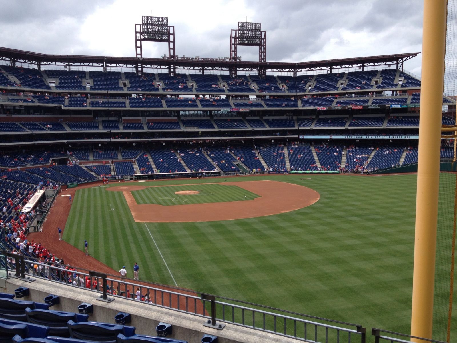 section 207, row 5 seat view  for baseball - citizens bank park