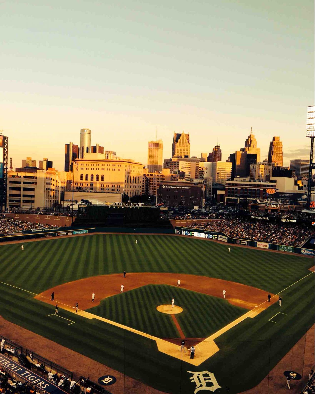 section 329, row 4 seat view  for baseball - comerica park