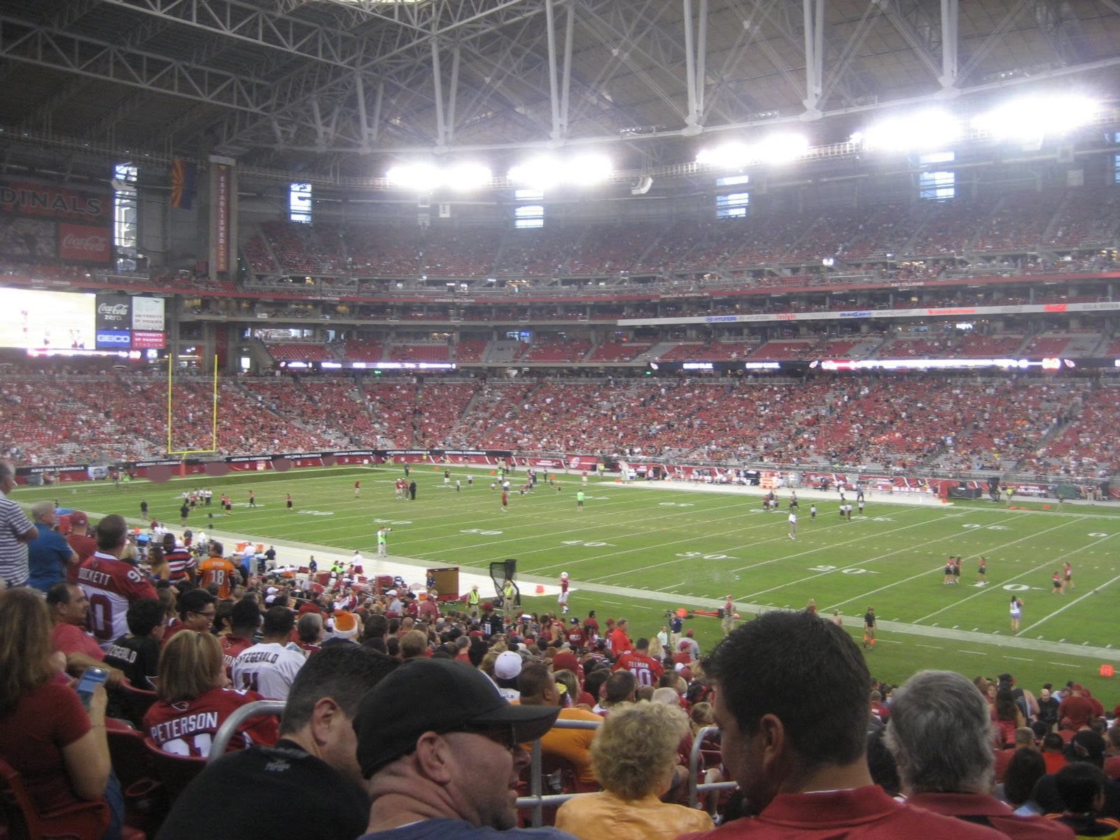 state farm stadium section 103 arizona cardinals arizona cardinals seating chart view