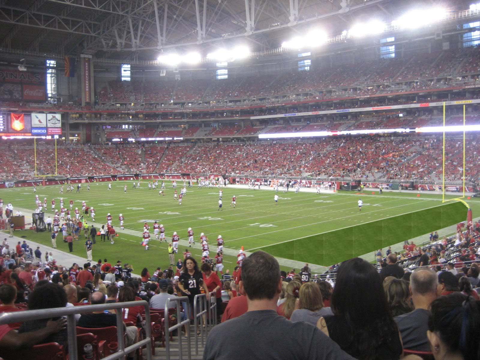 section 102, row 33 seat view  for football - state farm stadium