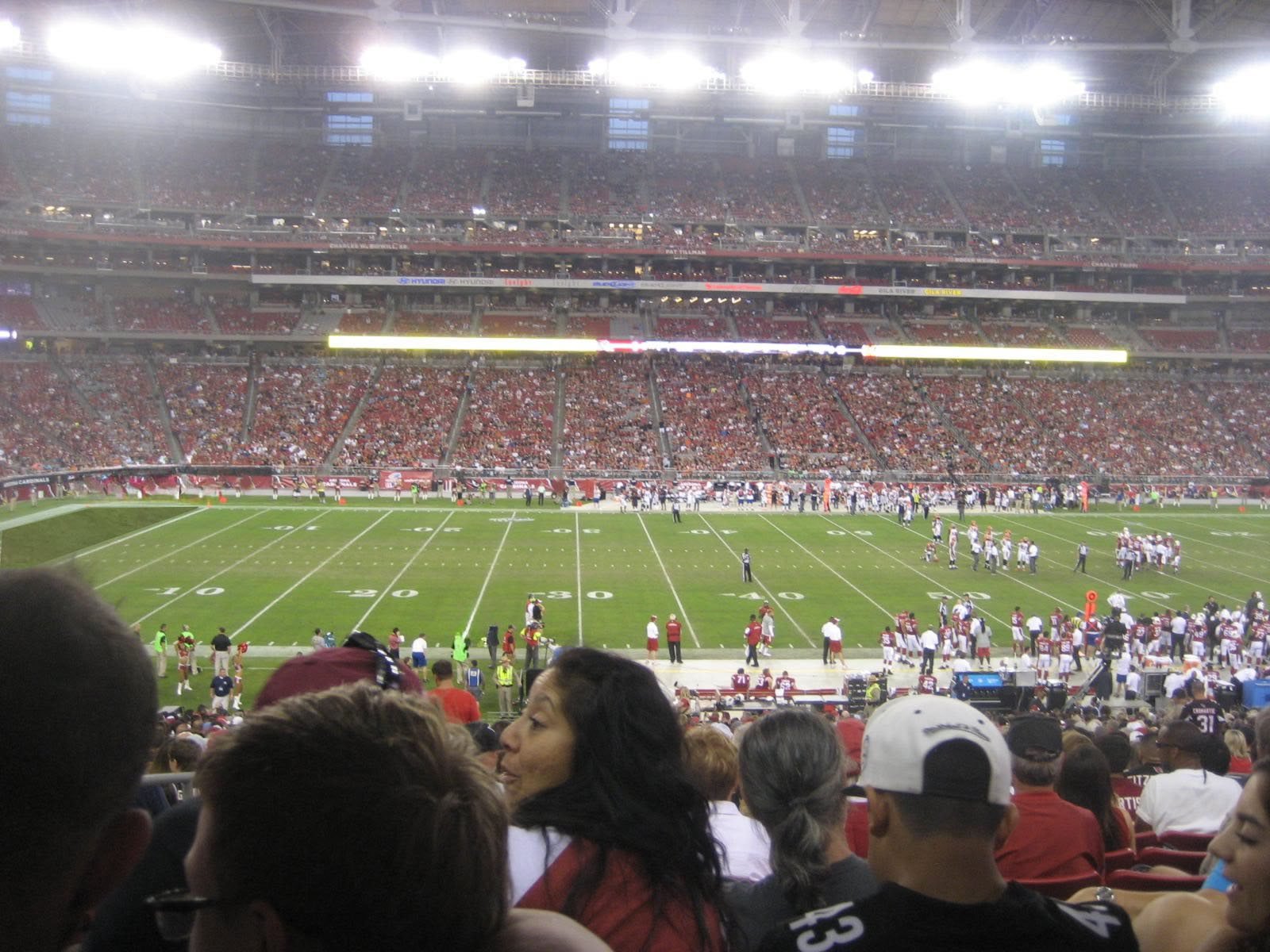 section 110, row 39 seat view  for football - state farm stadium