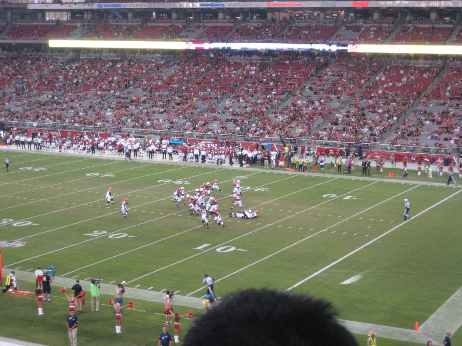 section 231, row 2 seat view  for football - state farm stadium