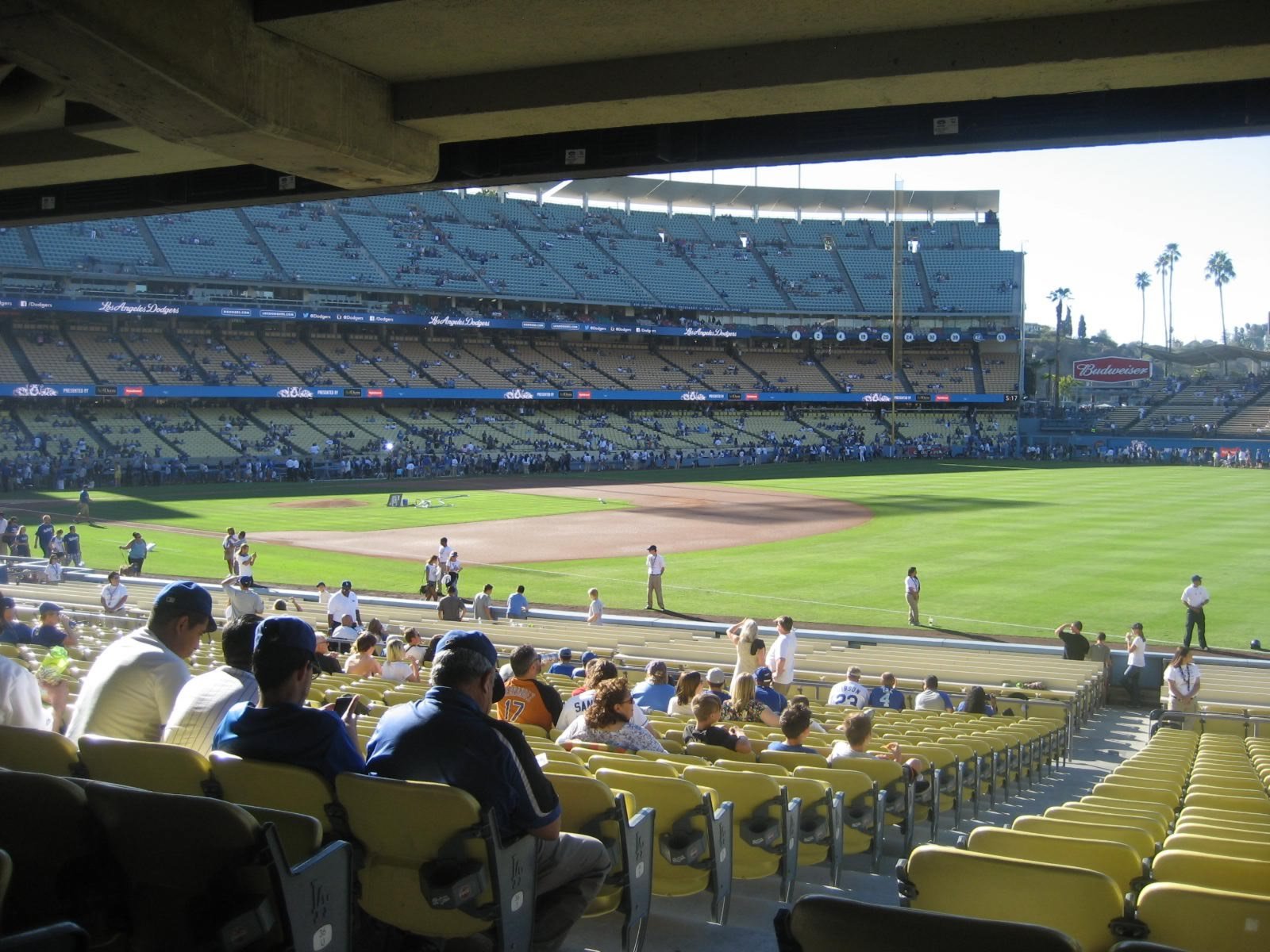 section 38, row x seat view  for baseball - dodger stadium