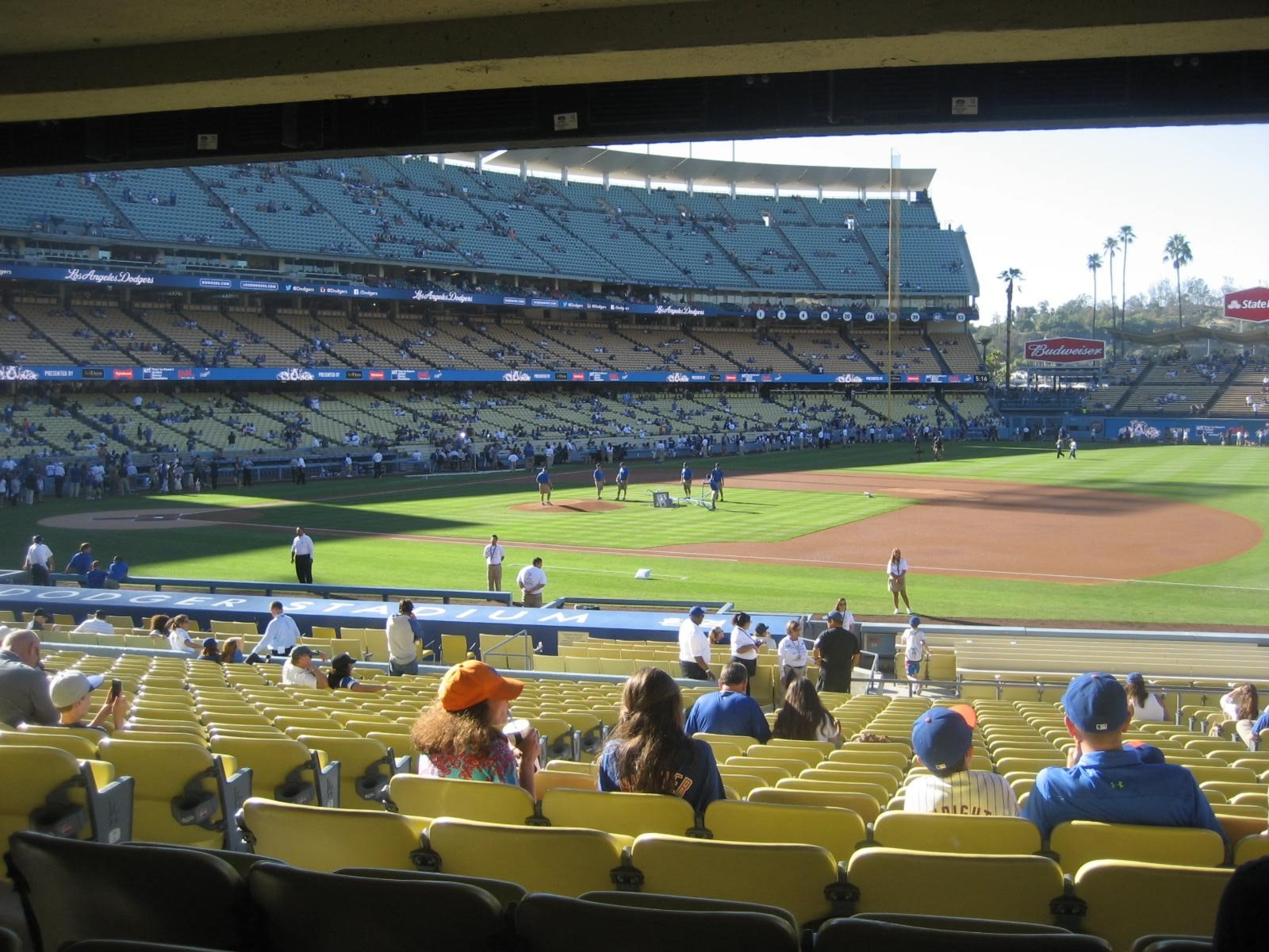 section 26, row x seat view  for baseball - dodger stadium